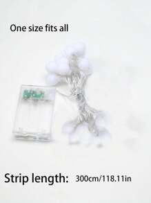 1 件球形装饰 LED 灯串，简约塑料装饰 LED 灯串，适合室内和室外母亲节毕业典礼