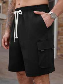 Manfinity Homme Pantalones cortos cargo casuales para hombre, adecuados para el verano