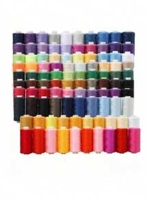 1set Ten Colors Polyester Sewing Thread Kit - Different Colors,Pre-Wound Bobbins For Hand Embroidery Quilting Durable Craft Threads With Storage Box DIY Sewing Supplies For Beginners Professionals Suitable For Home Sewing Machines - Multicolor - View 7