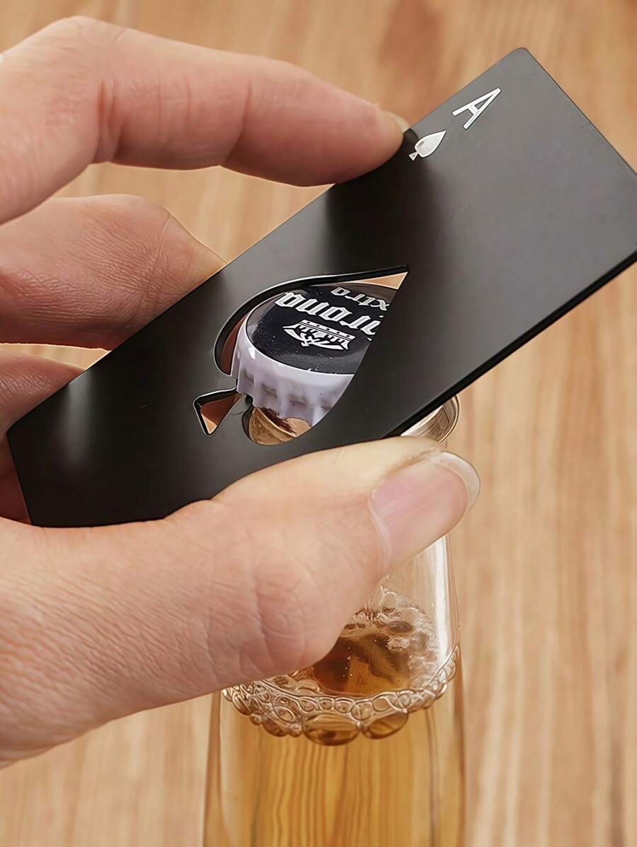 10pcs Of Creative Personalized Beer Bottle Openers In Any Two Color Combinations, Stylish Card Design, Portable, Exquisite And Durable, Suitable For Various Occasions,Great Holiday Gift