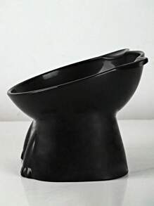 Pet Bowl For Cat & Dog, Plastic Tilted Food Bowl & Water Bowl - Non-Slip Pet Feeding Bowl For Small Medium Pets, Easy To Clean, Durable Pet Bowl