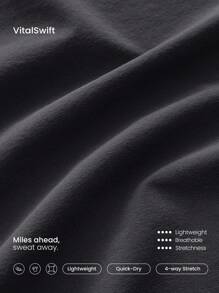 GLOWMODE Crossover 飘逸内置短裤二合一速干短裤低冲击透气骑行跑步健身房锻炼夏季 - Iron Gray - 查看 3