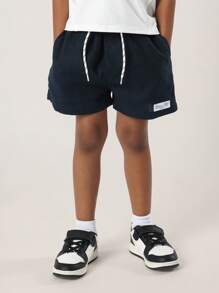 SUMWON Jugendliche Shorts aus Leinenoptik mit Zugband, Premium Sommer Athletik Sport Spielplatz Lässig Komfort Gummibund Jungen Schuluniform Urlaubs Freizeitkleidung