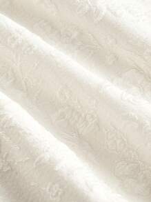 SHEIN MOD Vestito a corpetto di taglia grande in jacquard color albicocca senza maniche