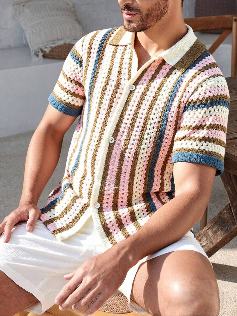 Manfinity CityGents Jersey de punto para hombre, de moda para el verano
