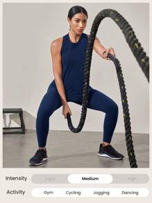 GLOWMODE Mesh Training Racerback Summer Tank Gym Wear Medium Impact Running Workout Quick Dry Moisture Wicking Cool Feeling