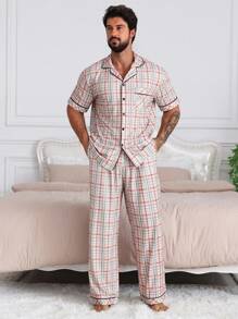 DAZY Plain Striped Men Pajama Set, Spring/Summer - Multicolor - View 3