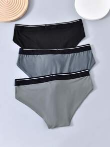 Snug Zone 3 قطع سراويل داخلية مثلثة الشكل مقاسات كبيرة للرجال ، سراويل داخلية قصيرة كاجوال، صالحة لجميع المواسم - متعدد الألوان - مشاهدة 2