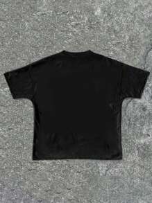 Statue Of Liberty Graphic Short Sleeve Crew Neck T-Shirt, Casual & Minimalist Design, Suitable For Summer - Tween Boys - Multicolor - View 2