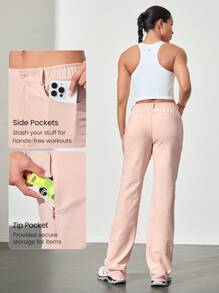 GLOWMODE Water-Resistant Lightweight Multi Pockets Diamond-Shaped Crotch 3D Knee Construction Outdoor Pants Climbing Hiking Camping Outdoor - Dusty Pink - View 4
