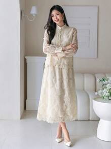 DAZY Women Two Pieces Outfits For Daily Wear,Fall Women Clothes - Apricot - View 4