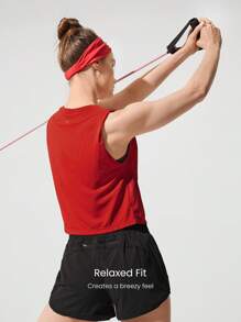 GLOWMODE T-shirt décontracté à coupe ample, séchage rapide, anti-humidité pour le yoga, le studio et la gym en été