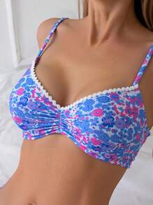 Swim Vcay Summer Ditsy Floral Printed Bikini Set, Random Pattern - Multicolor - View 5