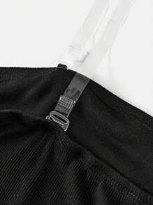 Tween Girls' All-Match Sleeveless Fitted Ribbed Knit Ruched Side Cropped Black Tube Top, Casual & Versatile