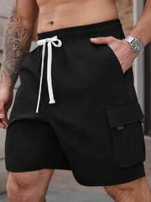 Manfinity Homme Pantalones cortos cargo casuales para hombre, adecuados para el verano