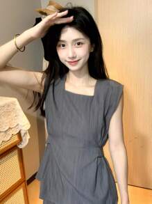 DAZY Women Two Pieces Outfits For Daily Wear - Grey - View 5