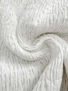 SHEIN Lady Damen Sommer elegantes einfarbiges Off-Shoulder Rüschen-Saum bodycon knöchellang Kleid - Weiss - Übersicht 8