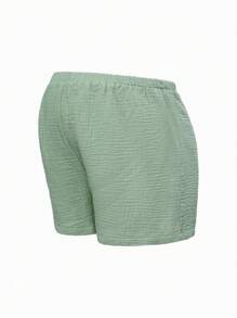 SHEIN Set de 3 shorts informales, de estilo BOHO, ajustables para la cintura, para embarazadas para vacaciones - Multicolor - Ver 11