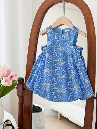 LMoss Kids LMoss Baby Girl Ditsy Floral Snug Fit Sleeveless Round Neck Woven Dress, Baby Girl Dresses For Girls Baby Girl Dresses For S Cute Baby Dresses Summer Baby Girl Dresses