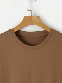 Manfinity Dauomo Men Solid Round Neck Tee