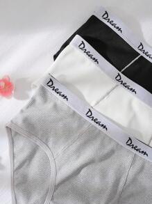Set de 3 piezas de ropa interior deportiva básica para adolescentes