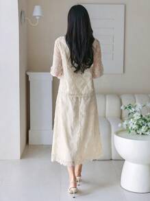 DAZY Women Two Pieces Outfits For Daily Wear,Fall Women Clothes - Apricot - View 2