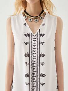 Florisole Damen Boho-Stil Blumen-Muster Strandkleid für Urlaub, Frühling/Sommer