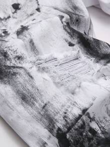 Manfinity LEGND Men's Ripped All-Over Print Pocket Skinny Fit Jeans - Multicolor - View 3