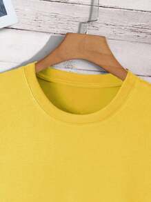 Manfinity Dauomo Men Solid Round Neck Tee