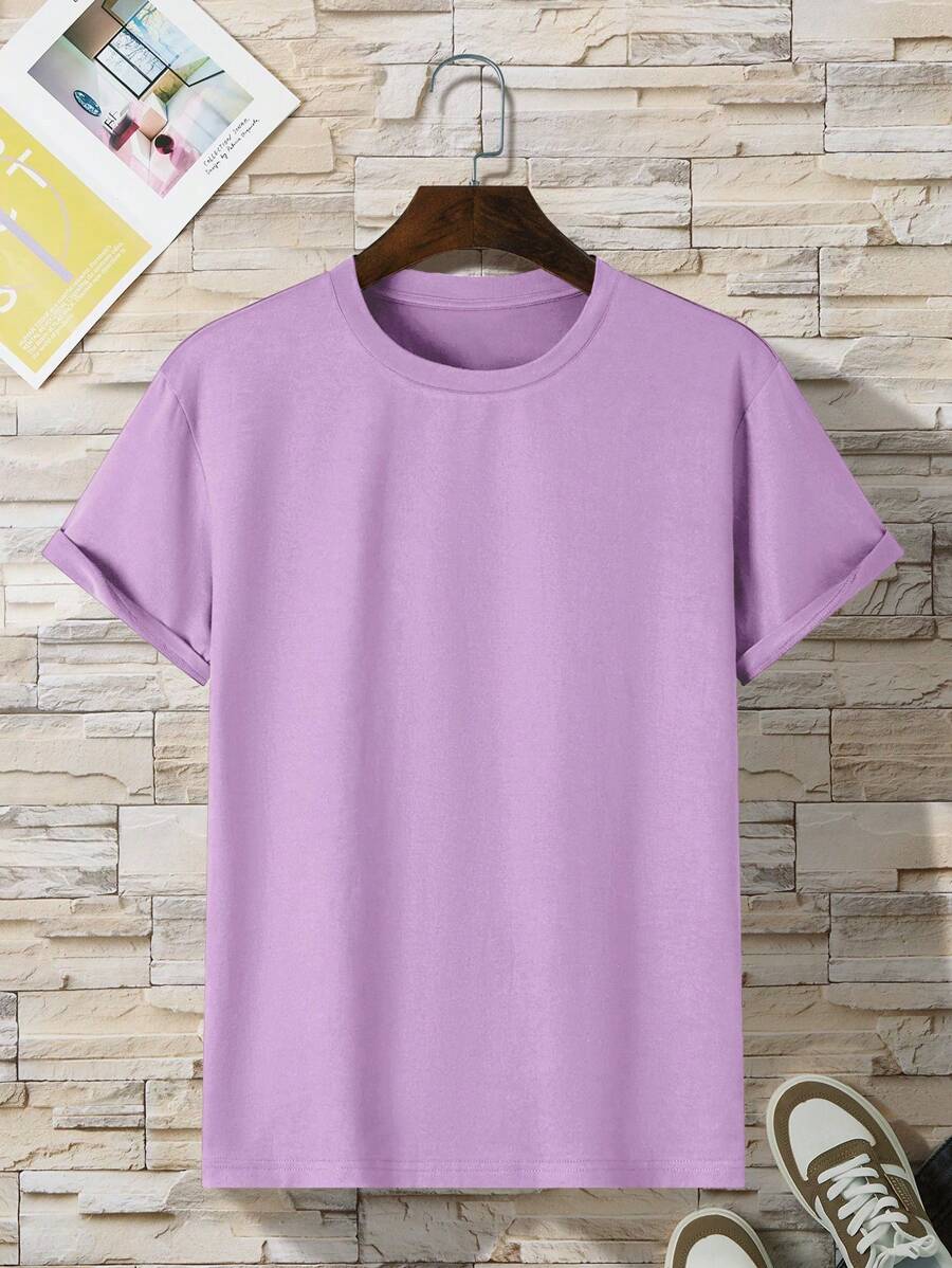 Manfinity Dauomo Men Solid Tee
