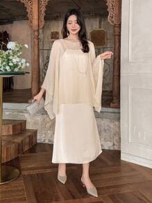 DAZY Women Two Pieces Outfits For Daily Wear - Apricot - View 4