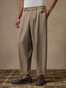 AKNOTIC Pantalones holgados informales de tipo harem para hombre con cintura elástica, silueta de pierna entapizada, apropiado para verano, vacaciones, uso diario, fiestas, conjuntos en pareja, regalos para el Día del Padre