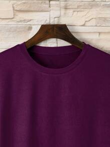 Manfinity Dauomo Men Solid Round Neck Tee