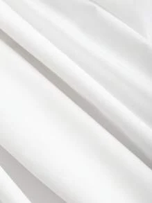 Sweetra Vestido blanco prístino de verano para mujer, elegante y sexy, con decoración floral, cuello de halter y cintura ceñida - Blanco - Ver 6