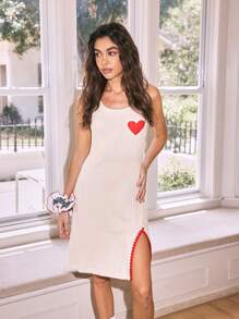 Lowkey Lull Women's Solid Color Spaghetti Strap Nightgown Babydoll, Fashionable For Summer Holiday Season