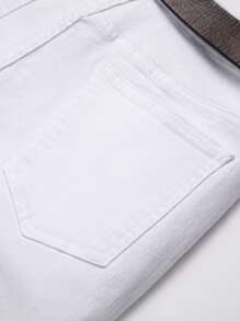 Manfinity LEGND Men's Ripped All-Over Print Pocket Skinny Fit Jeans - Multicolor - View 7