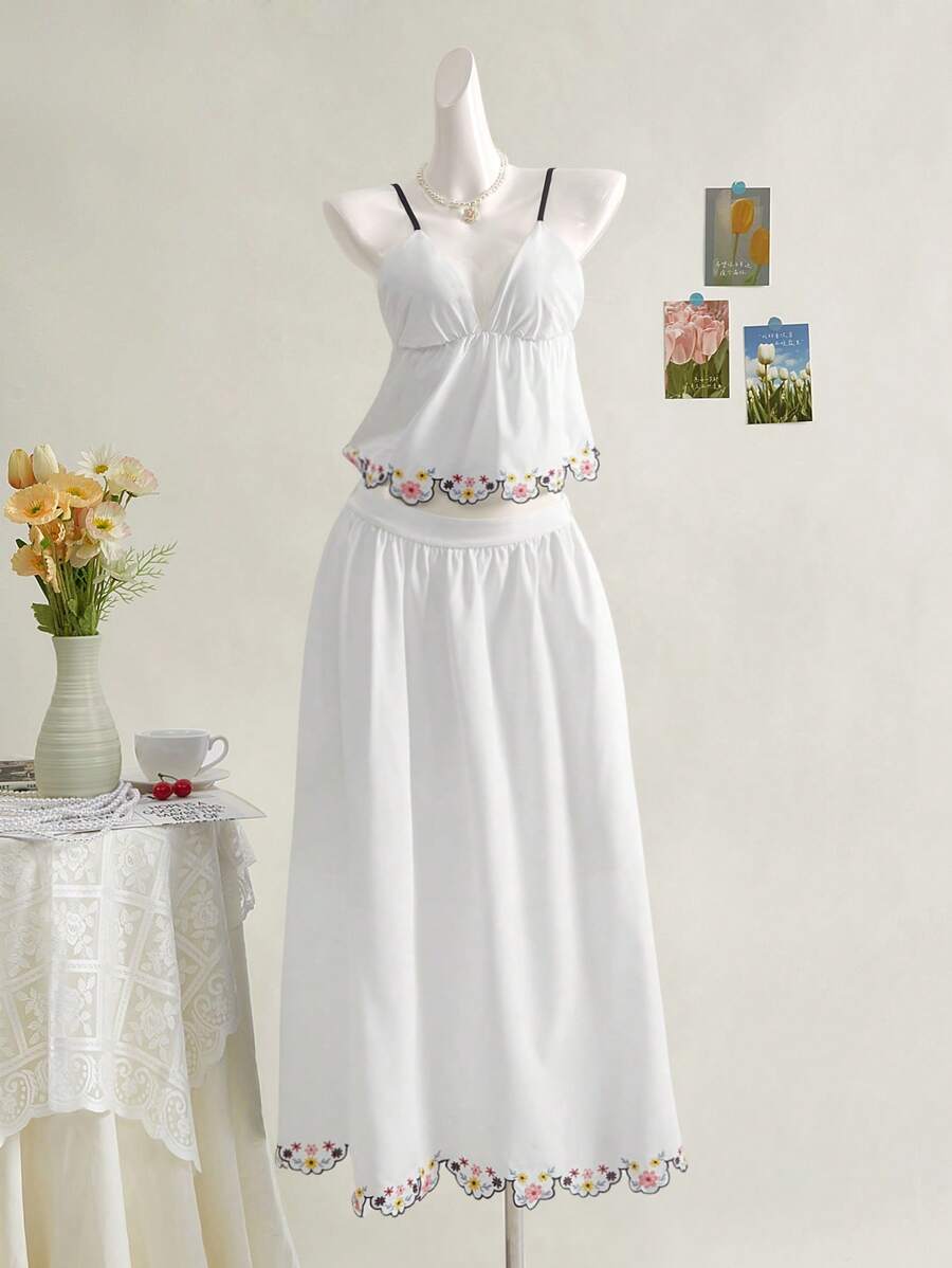 SHEIN MOD Women Two Pieces Outfits For Daily Wear - White - View 1