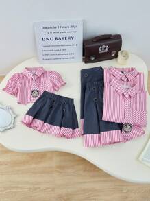 Women Two Pieces Outfits For Daily Wear - Pink - View 7