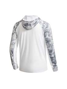 Manfinity KASUA 男式扎染印花插肩长袖连帽冲浪T恤 - 彩色 - 查看 2