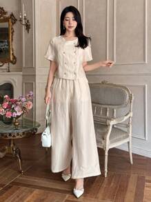DAZY Women Two Pieces Outfits For Daily Wear