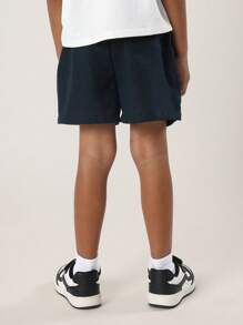 SUMWON Jugendliche Shorts aus Leinenoptik mit Zugband, Premium Sommer Athletik Sport Spielplatz Lässig Komfort Gummibund Jungen Schuluniform Urlaubs Freizeitkleidung