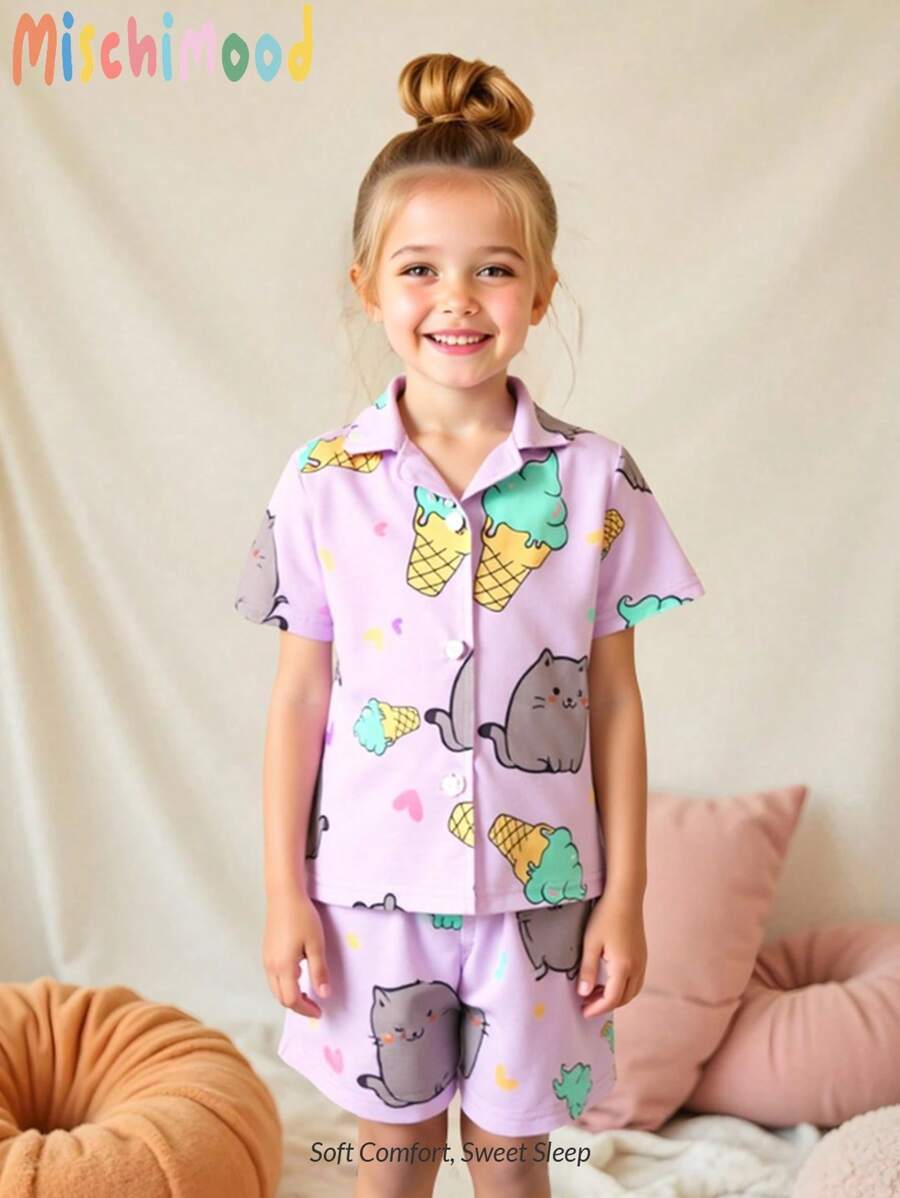 Baby Purple,Summer,Family Matching Girls Clothes - Purple - View 1