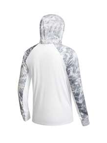 Manfinity KASUA 男式扎染印花插肩长袖连帽冲浪T恤 - 彩色 - 查看 6