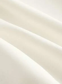 SHEIN MOD 大码女式宽肩带茶歇裙，适合夏季母亲节连衣裙 7 月 4 日服装连衣裙毕业太阳裙娃娃裙毕业裙文艺复兴博览会休闲夏装夏季长裙夏威夷女装文艺复兴博览会毕业白色连衣裙夏季女装毕业装朴素连衣裙花裙，女士生日礼服 - 白色 - 查看 4