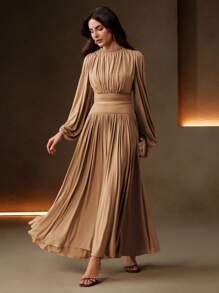 Anewsta Women Two Pieces Outfits For Daily Wear - Khaki - View 4