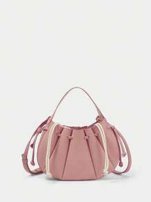 SHECARRY Women's Fashionable & Versatile Handbag For Everyday Use - Pink - View 5