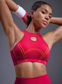 Powerista Women Sports Racerback Tank Top, Fashionable & Suitable For Fall - Pink - View 6