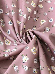 SHEIN Clasi Plus Size Sleeveless Shirt, Summer Fashion - Dusty Pink - View 5