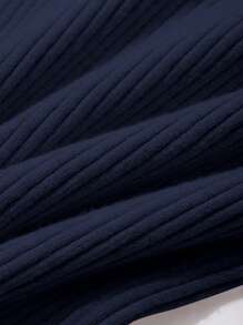 DAZY Women Solid Color Bow Knit Sweater, Slim Fit,Fall Women Clothes - Royal Blue - View 6