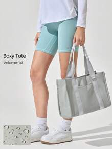 GLOWMODE 14升 Ready Or Not 可调节肩带斜挎方形托特包日常休闲包 - 綠色 - 查看 8